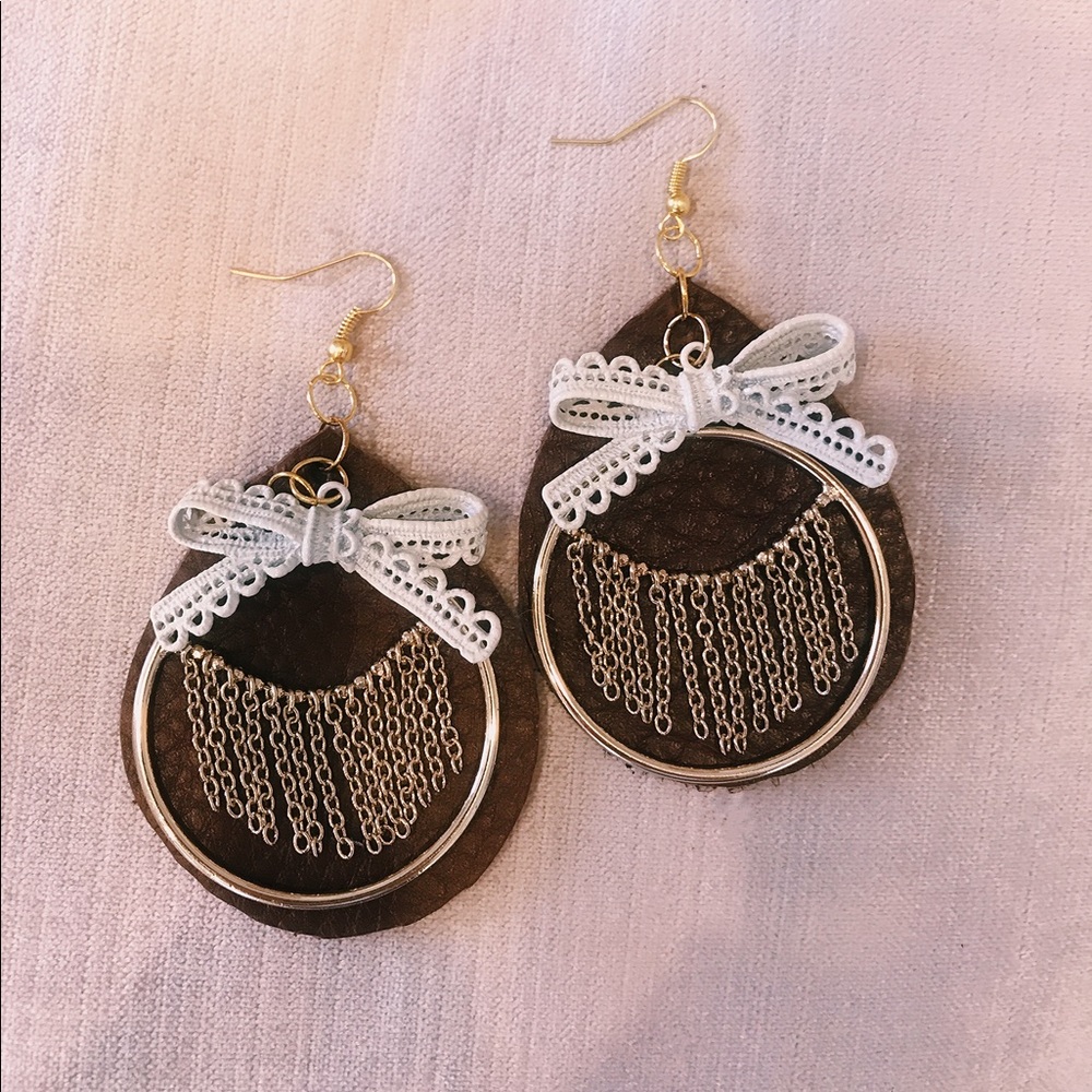 Handmade “put a bow on it” Earring